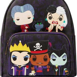 Loungefly Disney POP Villains Backpack NWT